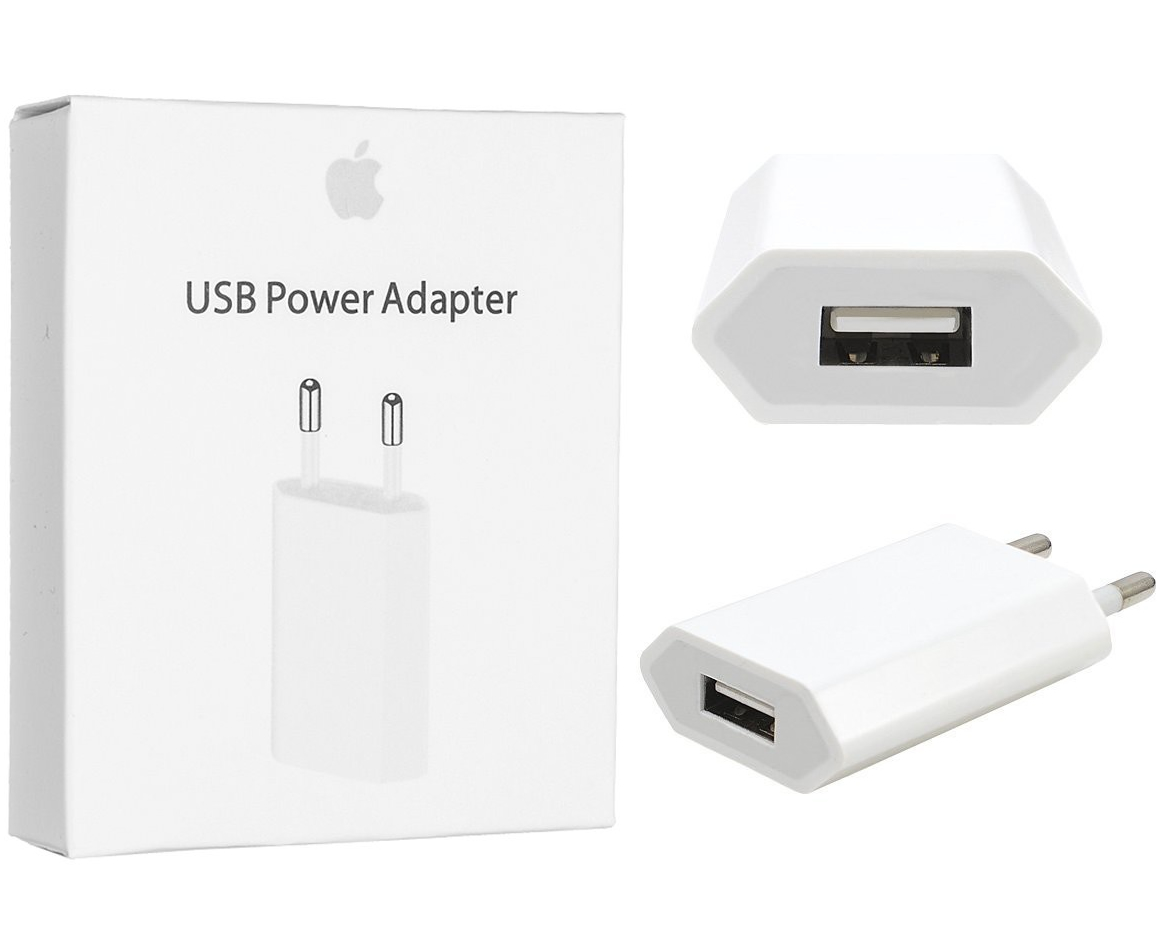 Cargador Apple MD813 5W iPhone Original USB a Corriente 220v Accesorios  Adaptadores y Accesorios