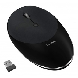 Mouse Inalambrico USB MeeTion MT-R600 con Batera Recargable Moderno Diseo - Negro