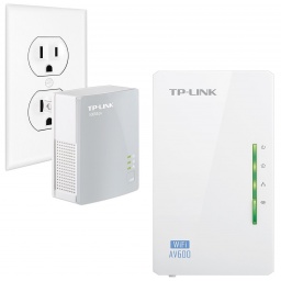 Kit Extensor Powerline TP-Link TL-WPA4220 Starter Kit WiFi AV600 300 Mbps