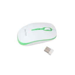 Mouse Optico Inalambrico Meetion MT-R547 Blanco y Verde