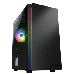 Gabinete Gamer compacto Cougar Purity Negro con lnea RGB y Fan ARGB Vidrio Templado