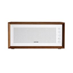Parlante Portatil Premium Denver BTS-210 Bluetooth Manos Libres Radio FM microSD USB MP3 Esttica Minimalista - Blanco