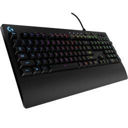 Teclado Gamer Logitech G213 Prodigy RGB Resistente a Salpicaduras y Reposamuecas