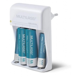 Cargador de Pilas Multilaser CB045 Para Pila AA y AAA + 2xPilas AA y 2xPilas AAA Recargables