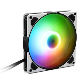 Fan Cooler Sharkoon Silent Storm PWM RGB 140MM Blanco / Negro Silencioso y Alto Rendimiento