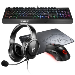 Combo Gamer MSI Adventure 202 US Teclado RGB + Mouse + Auriculares + Pad