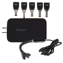 Cargador Adaptador Universal Unno Tekno Para Portatil 90W, 10 puntas