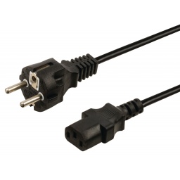 Cable de Corriente DRACMA Schuko 1,8 Metros para PC y Monitores