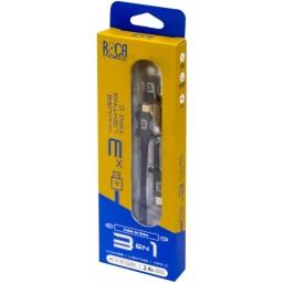 Cable de Datos ONE PLUS 3 en 1 Micro USB + Tipo C + iPhone (Lightning)