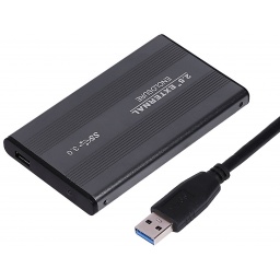 Gabinete Carcasa Xtreme TP-U25S30 de Aluminio para Disco Duro 2.5'' USB 3.0 a Sata (Negro)