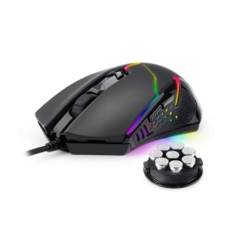 Mouse Gamer Redragon Centrophorus M601 Ergonmico 6 botones Con pesas incluidas