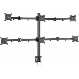 Soporte VIVO STAND-V006 Profesional para 6 Monitores de 17'' a 24''