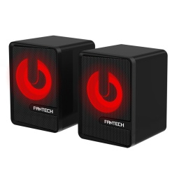 Parlantes USB Gamer Fantech Beat GS203 con Efectos RGB - Negro