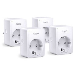 Enchufe Inteligente Smart Wifi TP-Link Tapo P100 Controla los Dispositivos por Voz y App y Ahorra energa - Kit x4 Un.