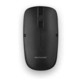 Mouse inalambrico USB Multilaser MO285 1200dpi Ergonomico y de calidad - Negro