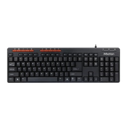 Teclado Multimedia USB Meetion MT-K600M Ergonomico Botones de Acceso directo