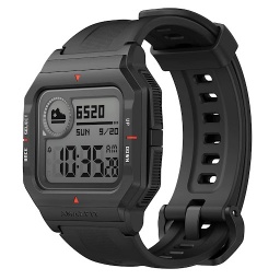 Reloj Smartwatch Amazfit Sport Neo 1.2 Sumergible Bateria Malla Pur Black A2001 - Negro