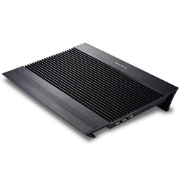 Soporte Bandeja Cooler para Notebook DeepCool N8 2 Ventiladores de 140x140mm Panel de Aluminio + Puertos USB