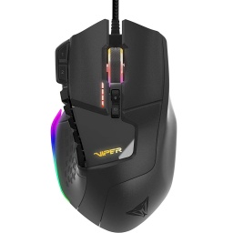 Mouse Gamer Patriot Viper V570 Blackout RGB Laser Xtreme 12.000dpi 13 Botones