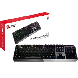 Teclado Mecanico Gaming MSI Vigor GK50 US Low Profile RGB Switches Kailh