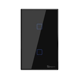 Interruptor Inteligente Sonoff Wifi T3us2c-TX Táctil 2 canales Domótica - Smart Home