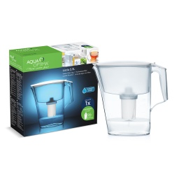 Jarra Aqua Optima Liscia 2.5 Lts. con Purificador de Agua con Filtro Universal