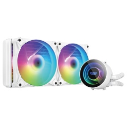 Water Cooling Refrigeracion Lquida Kit DarkFlash DX240 ARGB INTEL / AMD - Blanco