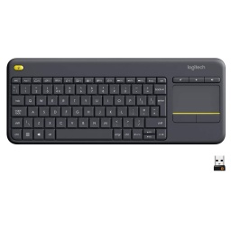 Teclado Logitech K400 Plus con Touchpad incorporado Negro