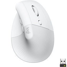 Mouse Vertical Ergonmico Inalambrico + Bluetooth Logitech Lift para Diestros 4000dpi Blanco