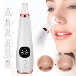 Limpiador Facial y Extractor Removedor De Puntos Negros 6 Cabezales removibles