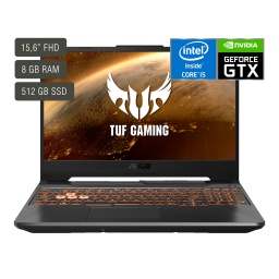 Notebook Gamer Asus TUF Gaming Core i5-10300H 8GB 512GB M.2 SSD 15.6" FHD GTX 1650 4GB DDR6 Nueva
