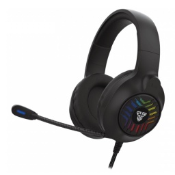 Auriculares Gamer Fantech BLITZ MH87 Multiplataforma con Micrfono Iluminacin RGB - Negro