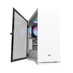 Gabinete Gaming DarkFlash DLX22 Lateral Transparente PSU Cover - Neo White
