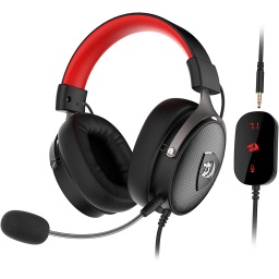 Auriculares Gamer Redragon Icon H520 7.1 Virtual Multiplataforma PC PS3 PS4 XBOX Nintendo S Con Micrfono - Negro