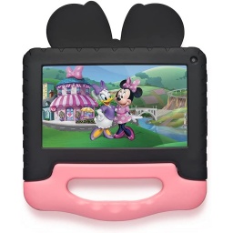 Tablet Multilaser Kids Disney Minnie Oficial Quad Core 32GB Android WiFi Bluetooth Estuche silicona anti-golpes