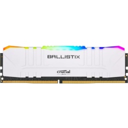 Memoria RAM DDR4 8GB 3200Mhz Crucial Ballistix White Gaming con RGB (Blanca)
