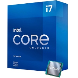 Micro Procesador CPU INTEL Core i7-11700KF Unlocked LGA 1200 8 Nucleos Generacion 11 S/Video S/Fan