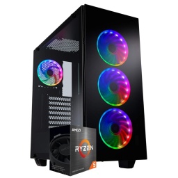 PC Computadora Gamer AMD Ryzen 5 5600G 6 Núcleos 8GB DDR4 1TB HDD Gráficos AMD Vega 7