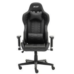 Silla Gamer Profesional Acer Shark Cuero Ecolgico Rotacin y Movimiento Reforzada 120Kg - BLANCA
