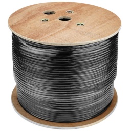 Bobina Cable de Red FTP NRG+ de 305 Metros Exterior CAT5E Premium 100% Cobre - Negro