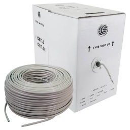 Bobina Cable de Red UTP NRG+ de 305 Metros Interior CAT6 100% Cobre - Gris