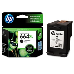 Cartucho Original HP (F6V31AL) 664 XL Negro de Alto Rendimiento Para Deskjet 2135 2675 3635 4535 3775 3785