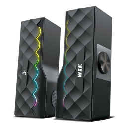 Parlantes 2.0 y Barra de Sonido Gaming Marvo SG-280 Negro con RGB y Bluetooth