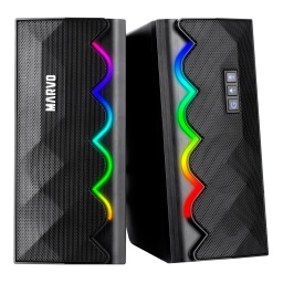 Parlantes Gamer Marvo SG-269 Negro con RGB Bluetooth 5.0 Control de Volumen