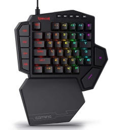 Teclado Keypad Profesional Gamer Redragon K585 RGB Diti Mecanico Switch Brown - Negro