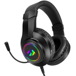 Auriculares Gamer Multiplataforma Redragon Hylas H260 Negro con RGB con Micrfono y Cancelacin de ruido