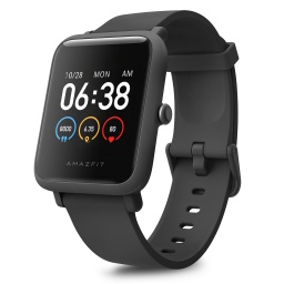 Reloj Smartwatch Amazfit Bip S Lite 1.28" Sumergible Bateria Bluetooth Android iOS - Negro