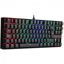 Teclado TKL Mecnico Retroiluminado Gamer Rgb Redragon Kumara K552 Switch Red - Negro