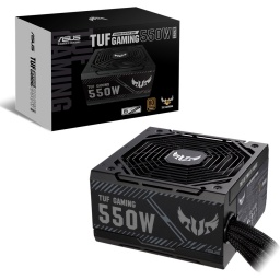 Fuente Gamer Asus TUF Gaming 550w 80 PLUS Bronce Tecnología 0dB Ventilador Axial-tech
