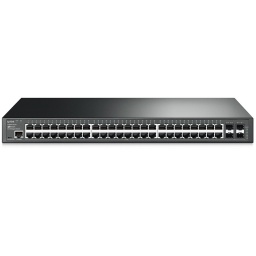 Switch TP-Link T2600G-52TS (TL-SG3452) JetStream Administrable Gigabit L2 de 48 Puertos con 4 ranuras SFP